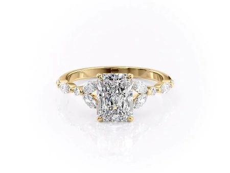 The Chelsea Set With A 2.5 Carat Radiant Lab Diamond Online Sale