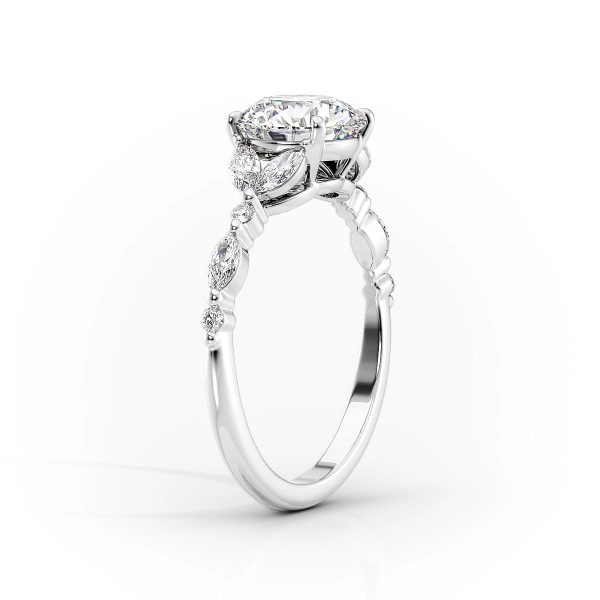 The Chelsea Set With A 1.5 Carat Cushion Lab Diamond on Sale