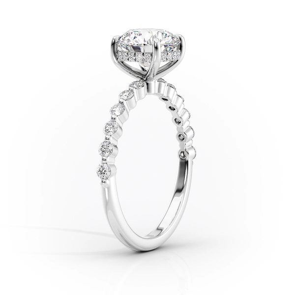 The Khloe Set With A 1.5 Carat Elongated Cushion Lab Diamond Discount