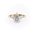 The Chelsea Set With A 1 Carat Pear Lab Diamond on Sale