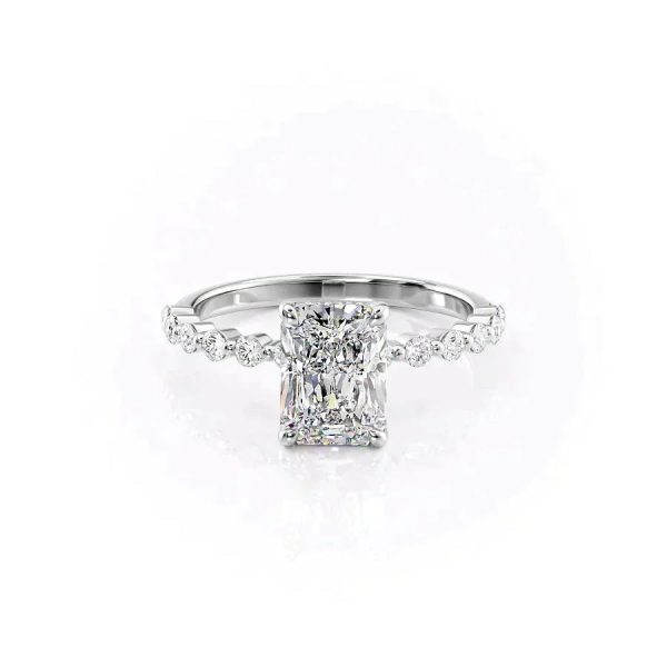 The Khloe Set With A 1.5 Carat Radiant Lab Diamond Discount