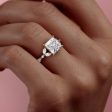 The Chelsea Set With A 1 Carat Princess Lab Diamond Hot on Sale