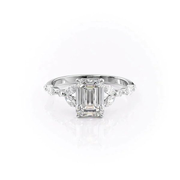 The Chelsea Set With A 1 Carat Emerald Lab Diamond Hot on Sale