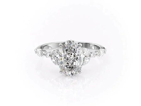 The Chelsea Set With A 3 Carat Oval Lab Diamond Online Hot Sale