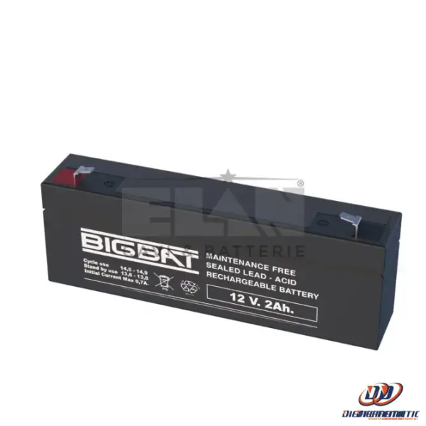 Batteria Elan Bigbat Al Piombo 12v 2,0ah 01202 Confezione 18 Pezzi For Discount