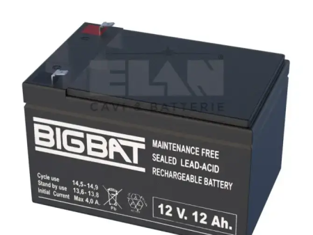 Batteria Elan Bigbat Al Piombo 12v 12ah 01210 Confezione 6 Pezzi Supply