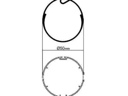 Adattatore Per Tubo Deprat 50 Per Motore Tubolare Tm35 Automatismi Faac 132003 For Cheap