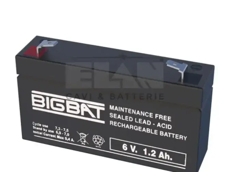 Batteria Elan Bigbat Al Piombo 6v 1,2ah 006012 Confezione 20 Pezzi Online Hot Sale