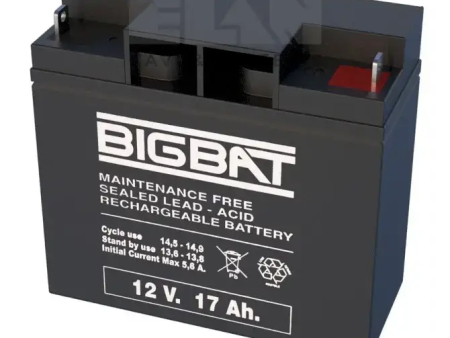 Batteria Elan Bigbat Al Piombo 12v 17ah 01217 Confezione 4 Pezzi Fashion