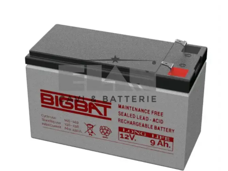 Batteria Elan Bigbat Al Piombo 12v 9ah Long Life 01209 Confezione 10 Pezzi For Sale