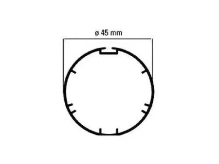 Adattatore Tubo Tondo 45mm Con Ogiva Per Motore Tubolare Tm35 Faac 132011 Online