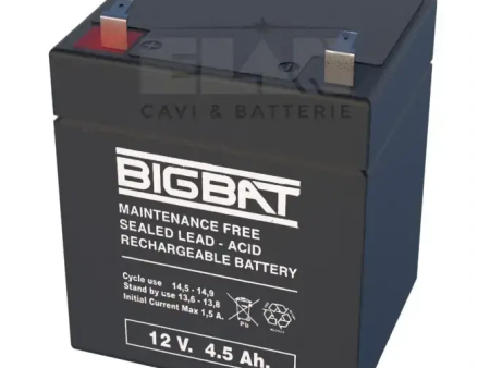 Batteria Elan Bigbat Al Piombo 12v 4,5ah 01204 Confezione 12 Pezzi Online Sale