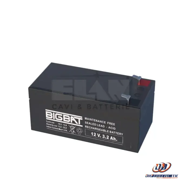 Batteria Elan Bigbat Al Piombo 12v 3,2ah 01203 Confezione 10 Pezzi For Discount